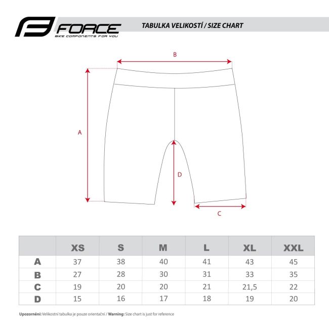 Pantaloni scurti Force Rose Lady pana la talie cu bazon, negru/roz XS