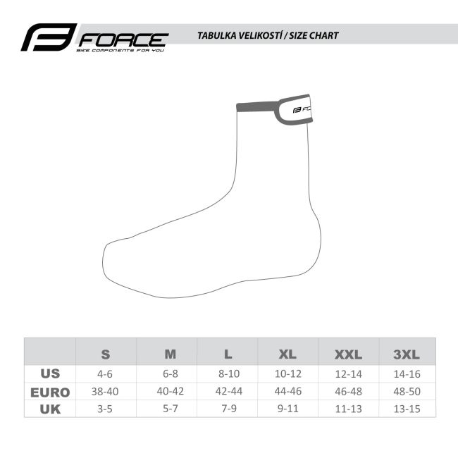 Huse pantofi Force Hot Extreme neopren negre