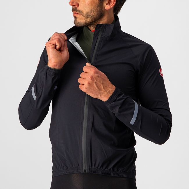 Jacheta de ploaie Castelli Emergency 2 Rain, Negru