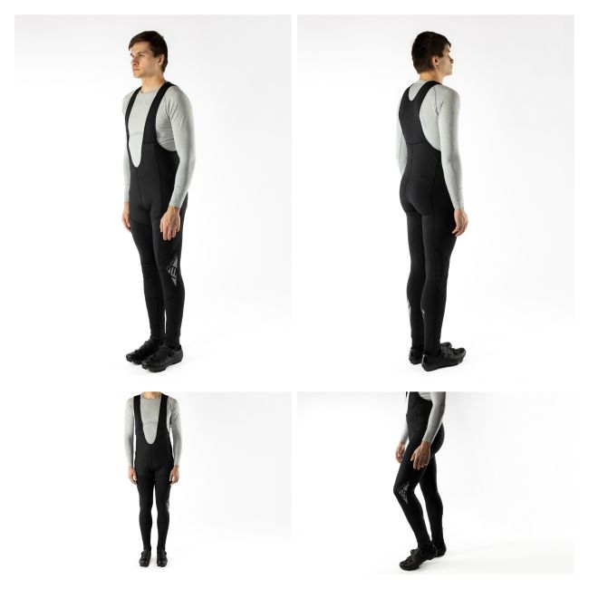 Pantaloni lungi cu bretele fara bazon Force Shard Windster negri