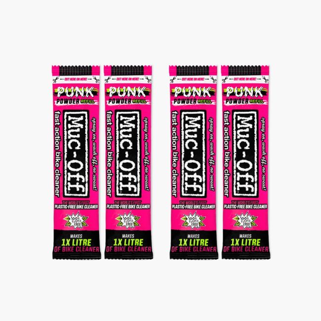 Set 4 plicuri detergent pudra Muc-off Punk Powder