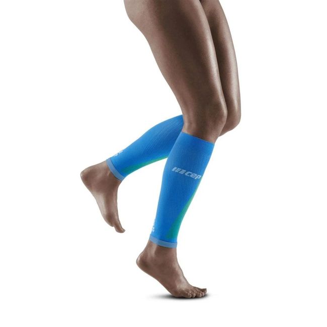 CEP - Compresie gamba femei Ultralight Calf Sleeves - albastru electric gri deschis