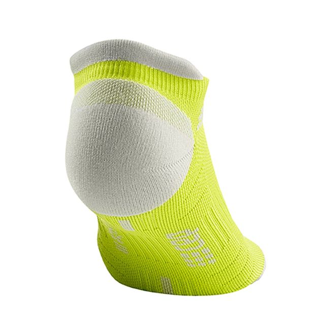 CEP - Sosete de compresie pentru barbati model sub glezna 6cm No Show 3.0 - verde deshis lime gri
