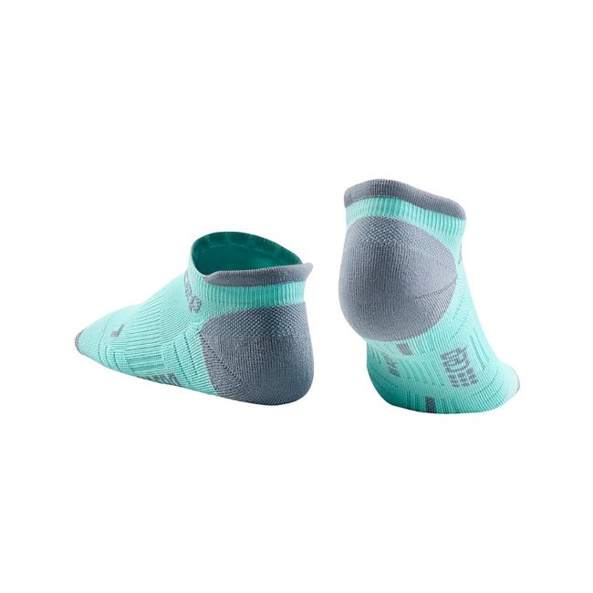CEP - Sosete de compresie pentru barbati model sub glezna 6cm No Show 3.0 - verde gheata gri