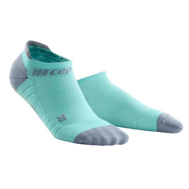 CEP - Sosete de compresie pentru barbati model sub glezna 6cm No Show 3.0 - verde menta gri