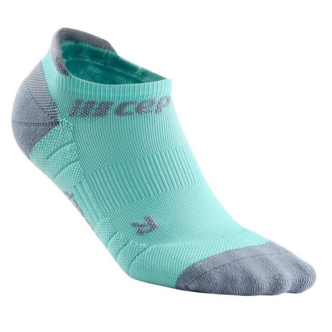 CEP - Sosete de compresie pentru barbati model sub glezna 6cm No Show 3.0 - verde menta gri