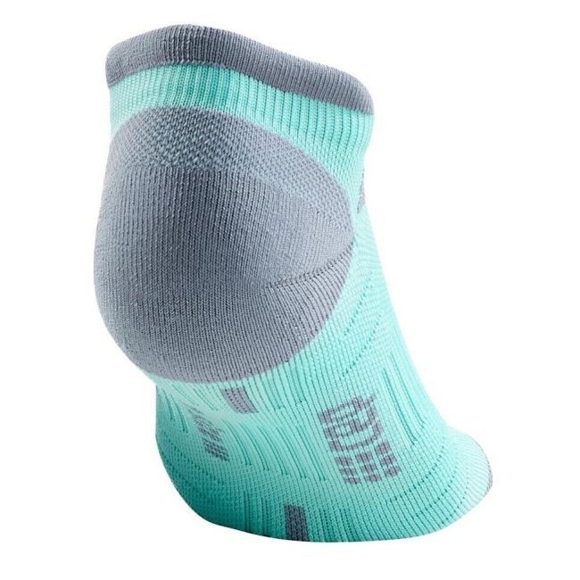 CEP - Sosete de compresie pentru barbati model sub glezna 6cm No Show 3.0 - verde menta gri