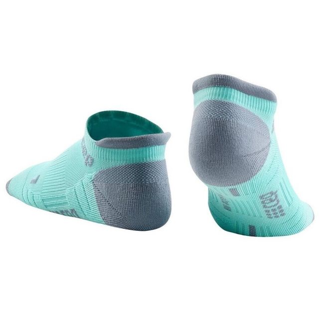 CEP - Sosete de compresie pentru barbati model sub glezna 6cm No Show 3.0 - verde menta gri