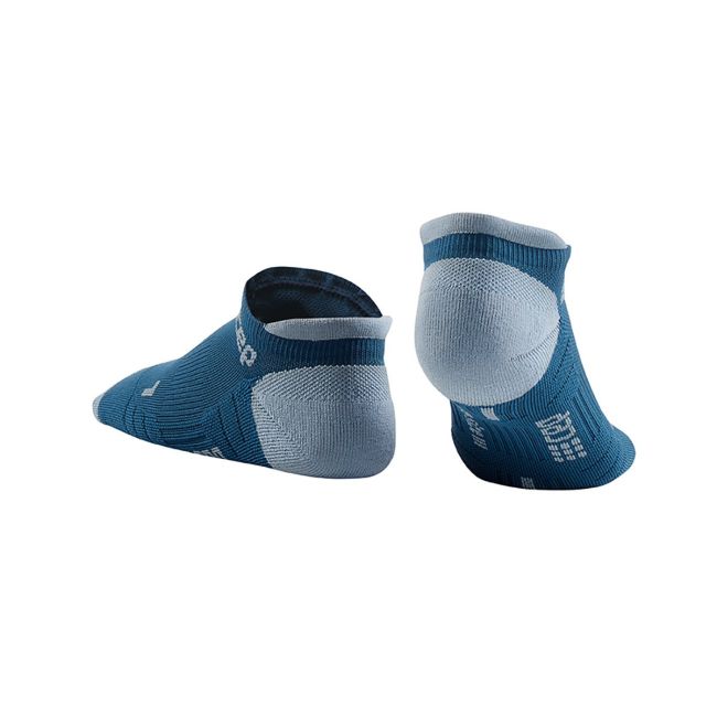CEP - Sosete de compresie pentru femei model sub glezna 6cm No Show 3.0 - albastru gri