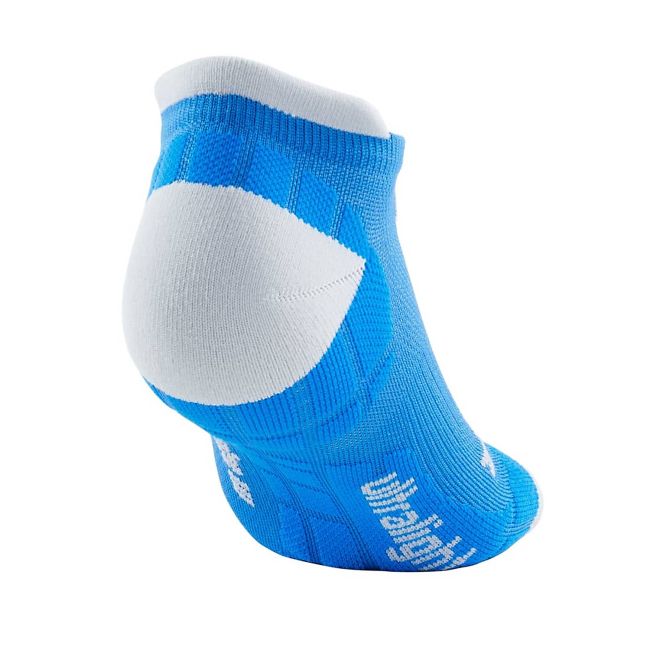 CEP - Sosete de compresie pentru femei model sub glezna No Show Ultralight - albastru electric gri deschis