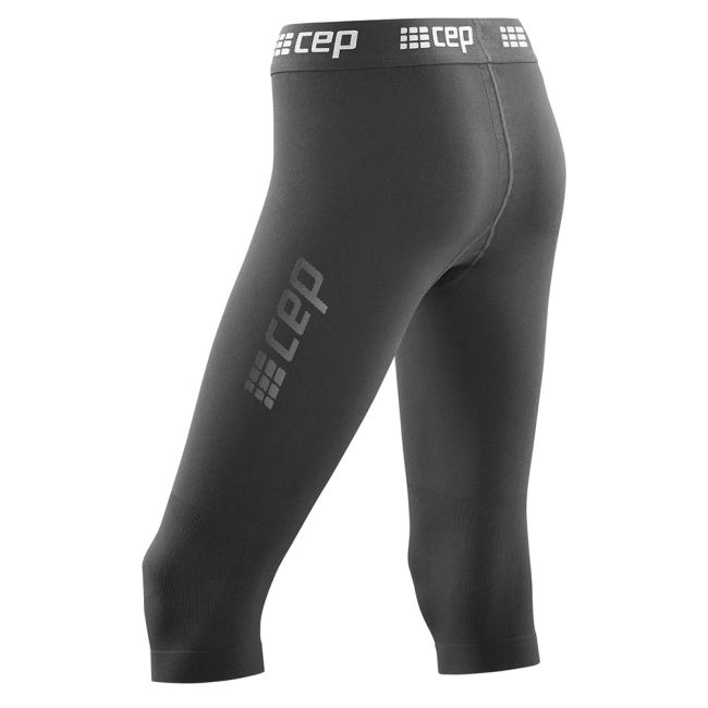 CEP - colanti compresie 3/4 pentu barbati Ski 3-4 Base Tights - negru