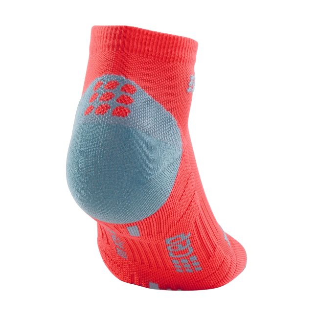 CEP - sosete de compresie peste glezna 8cm pentru barbati Low Cut 3.0 - portocaliu lava gri inchis