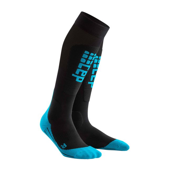 CEP - sosete de compresie ski pentru barbati Ski Ultralight Socks - negru albastru