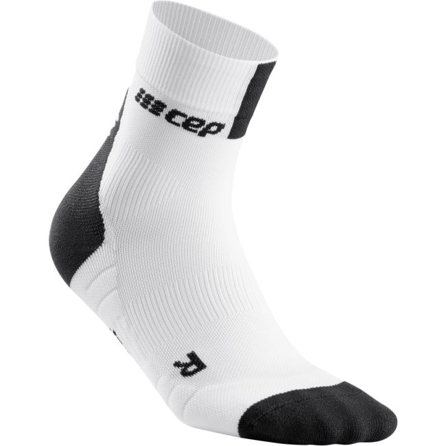 CEP - sosete scurte de compresie 16cm, pentru barbati Short Socks 3.0 - alb gri inchis
