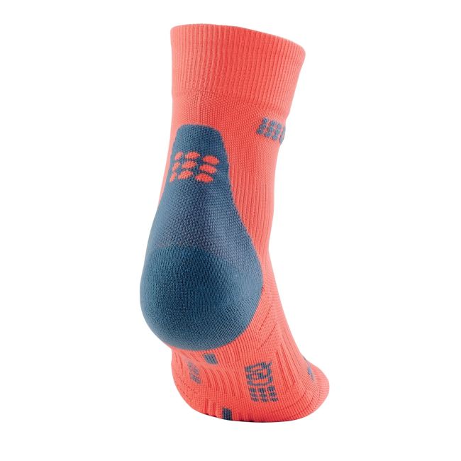 CEP - sosete scurte de compresie 16cm, pentru barbati Short Socks 3.0 - portocaliu coral gri inchis