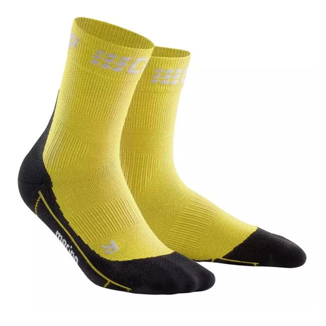 CEP - sosete scurte vreme rece sau iarna 18cm pentru femei Winter Short Socks - galben negru