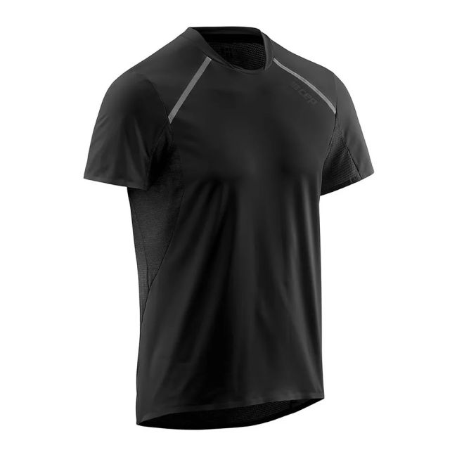 CEP - tricou alergare cu maneci scurte pentru barbati Run Shirt Short Sleeve - negru