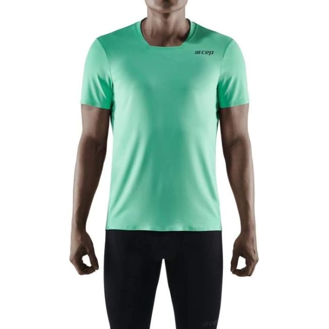 CEP - tricou alergare cu maneci scurte pentru barbati Run Shirt Short Sleeve - verde deschis menta