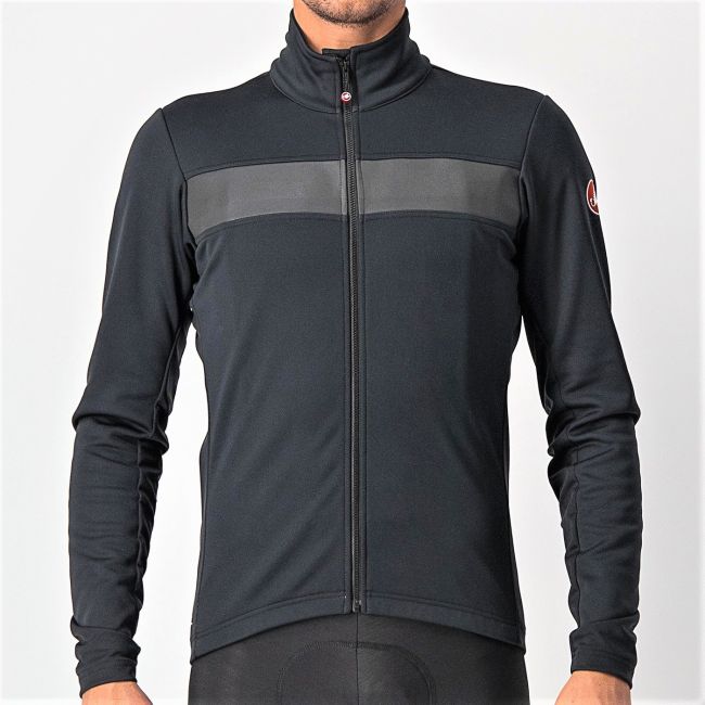 Castelli - jacheta ciclism iarna pentru barbati Raddoppia 3 jacket - Negru gri Reflex