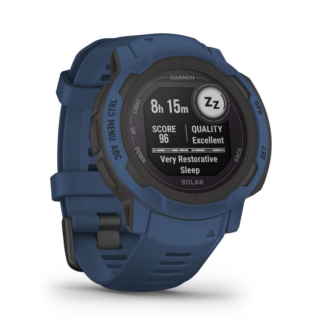 Garmin - Instinct 2 Solar smartwatch robust cu GPS - Tidal Blue