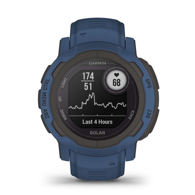 Garmin - Instinct 2 Solar smartwatch robust cu GPS - Tidal Blue