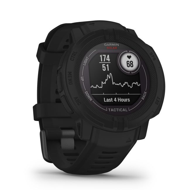 Garmin - Instinct 2 Solar smartwatch robust cu GPS - editie Tactical - negru