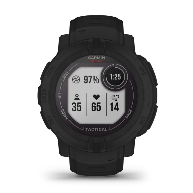 Garmin - Instinct 2 Solar smartwatch robust cu GPS - editie Tactical - negru