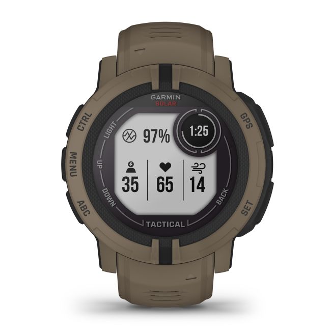 Garmin - Instinct 2 Solar smartwatch robust cu GPS - editie Tactical - Coyote Tan