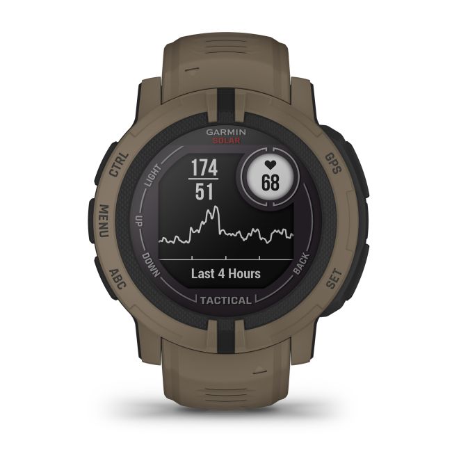 Garmin - Instinct 2 Solar smartwatch robust cu GPS - editie Tactical - Coyote Tan