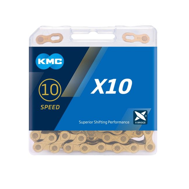 Kmc - Lant Bicicleta 10 viteze X10, 116 zale - gri argintiu