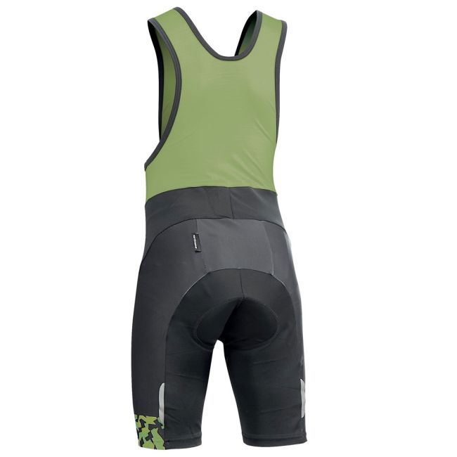 Northwave - pantaloni ciclism scurti cu bretele pentru copii Origin Junior bibshorts - negru verde
