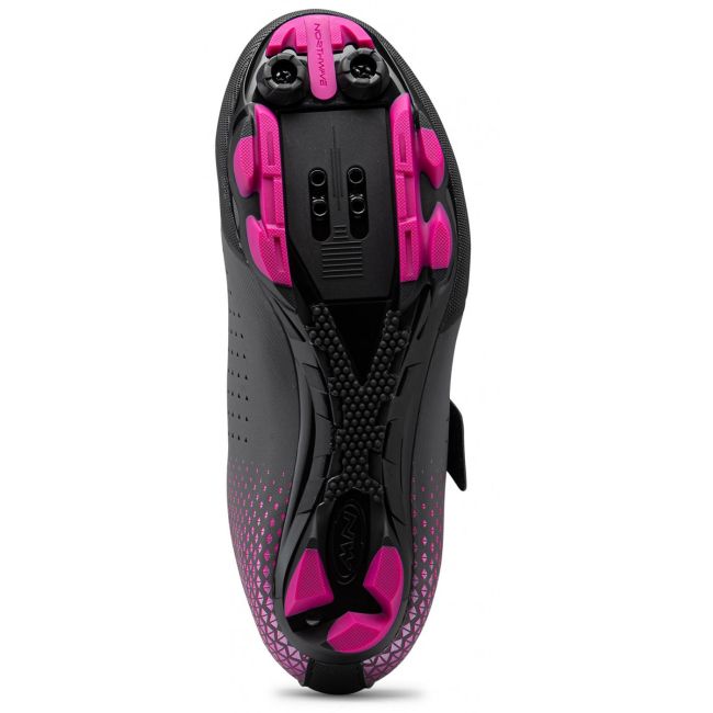 Northwave - pantofi pentru ciclism MTB XC pentru femei Origin 2 Wmn - gri metalic roz fucsia