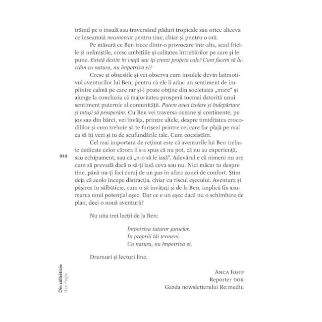 Pilot Books - Din salbaticie (autor Ben Fogle)