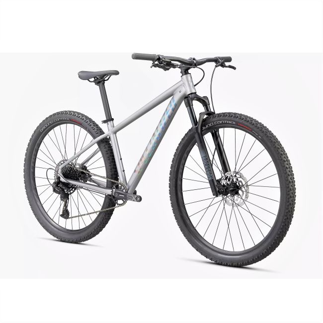 Specialized - bicicleta MTB hardtail cu roti 29" Rockhopper Expert- gri argintiu albastru holografic negru