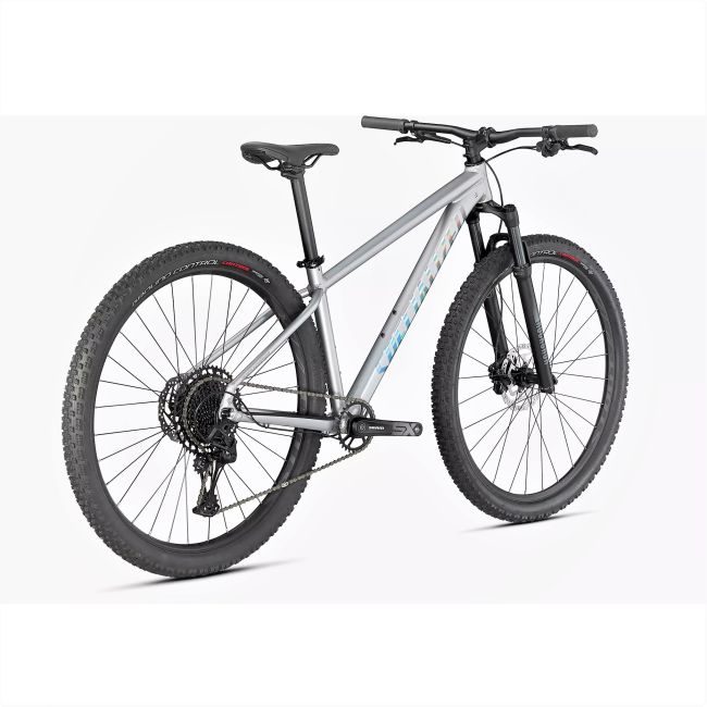 Specialized - bicicleta MTB hardtail cu roti 29" Rockhopper Expert- gri argintiu albastru holografic negru