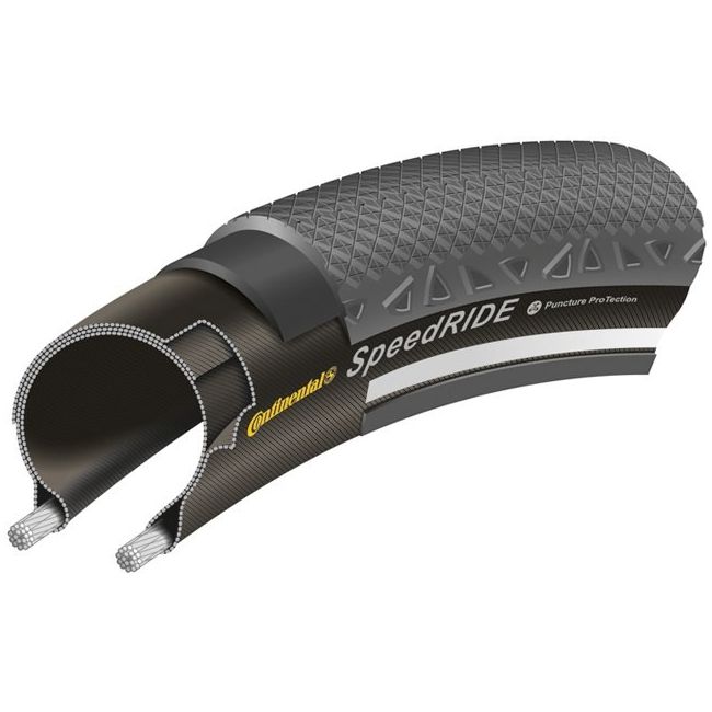 Anvelopa Continental SpeedRide Reflex Puncture-ProTection 42-622 (28x1.6) negru/negru