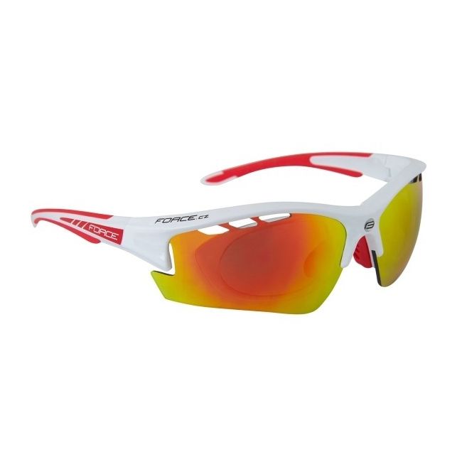 Ochelari Force Ride Pro cu suport lentile rosu/alb