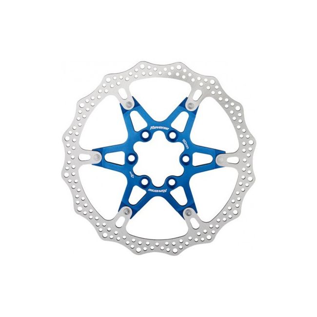Disc frana Reverse Discrotor 160mm aluminiu/otel albastru inchis