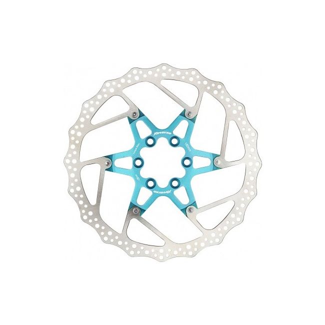 Disc frana Reverse Discrotor 180mm aluminiu/otel albastru deschis