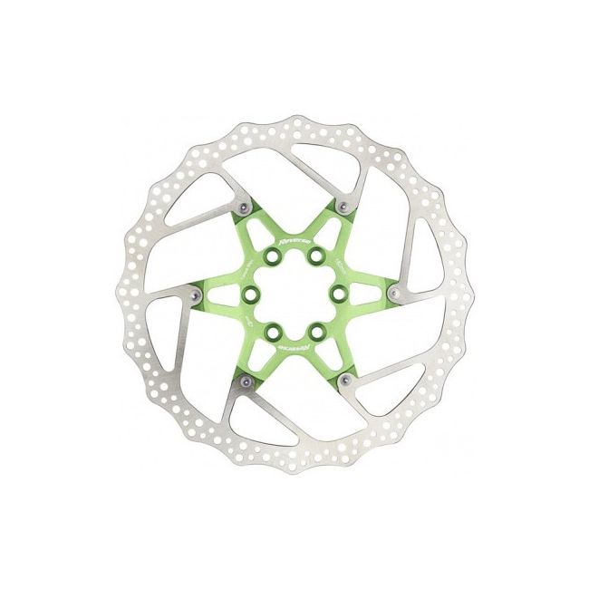 Disc frana Reverse Discrotor 180mm aluminiu/otel verde deschis