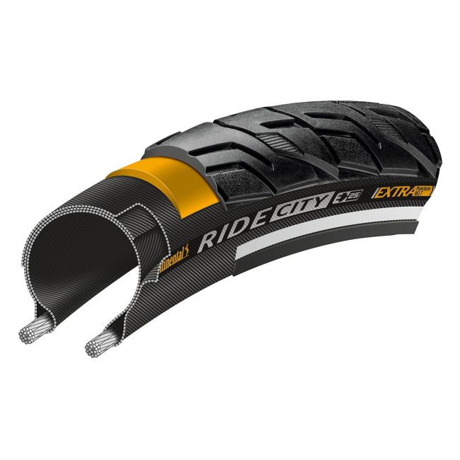 Anvelopa Continental Ride City Reflex EXTRa PunctureBelt 47-622 (28x1.75) negru