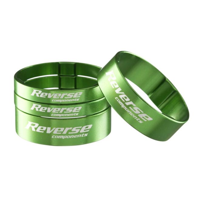 Set distantiere Reverse 1.1/8 aluminiu verzi