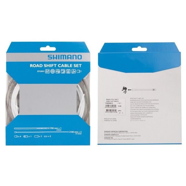 Set cabluri si camasi schimbator Shimano DA79 sosea alb