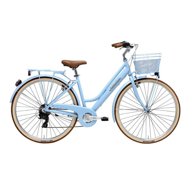 Bicicleta Adriatica Retro Lady 28 Albastru deschis 450mm