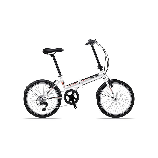 Bicicleta Sprint Traffic 20 Pliabila Alb Lucios 2019