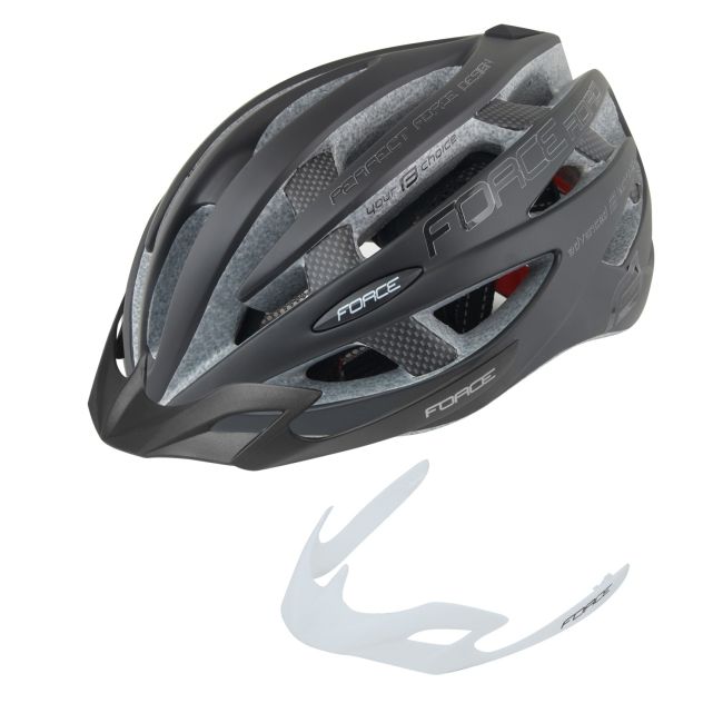 Casca Force Road Negru Mat/Lucios L-XL (58-63 cm)