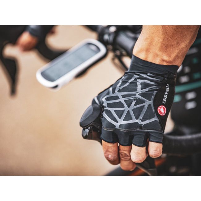 Castelli - manusi ciclism degete scurte Icon Race gloves - negru