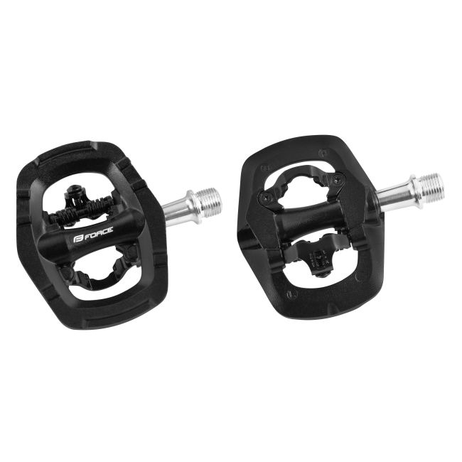 Pedale Force Select MTB/SPD cu rulmenti, negre