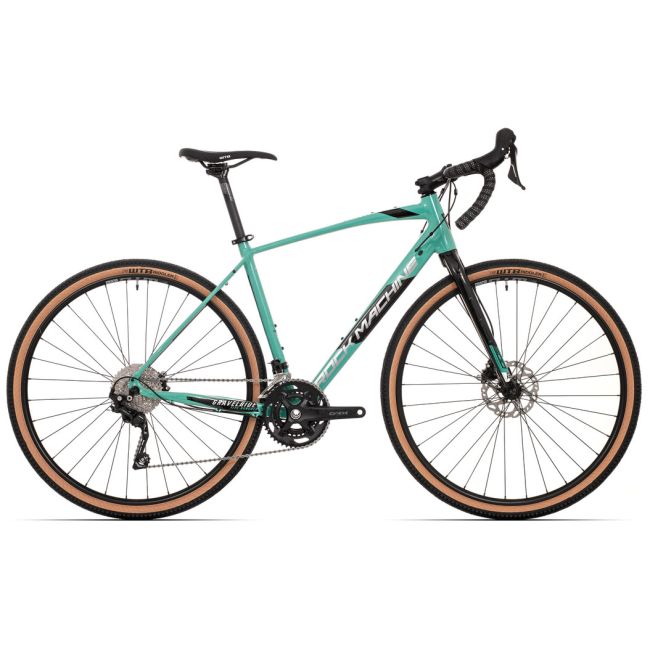 Bicicleta Rock Machine Gravelride 500 28 Turcoaz/negru/Argintiu
