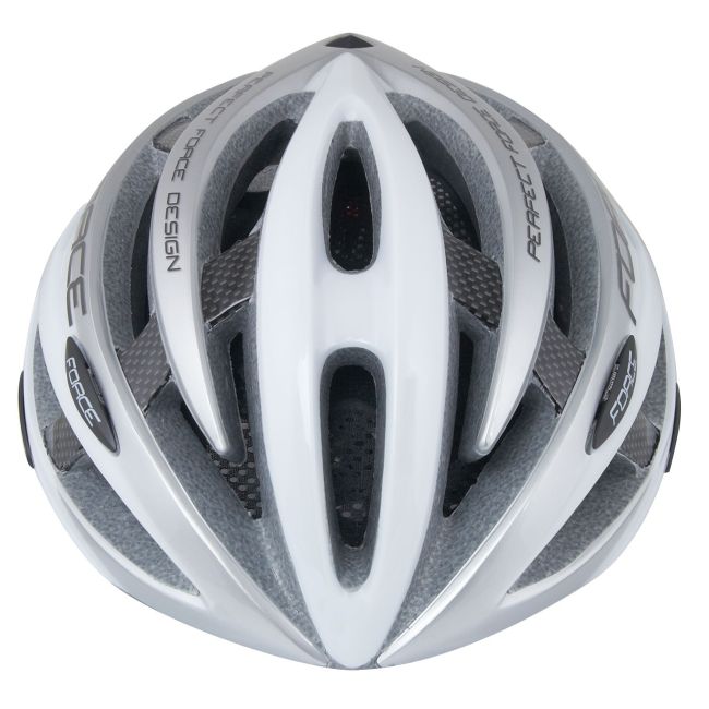 Casca FORCE ROAD Alb/gri L-XL (58-63 cm)